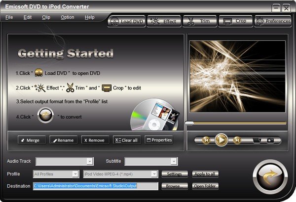 Emicsoft DVD to iPod Converter(DVDתipodת)