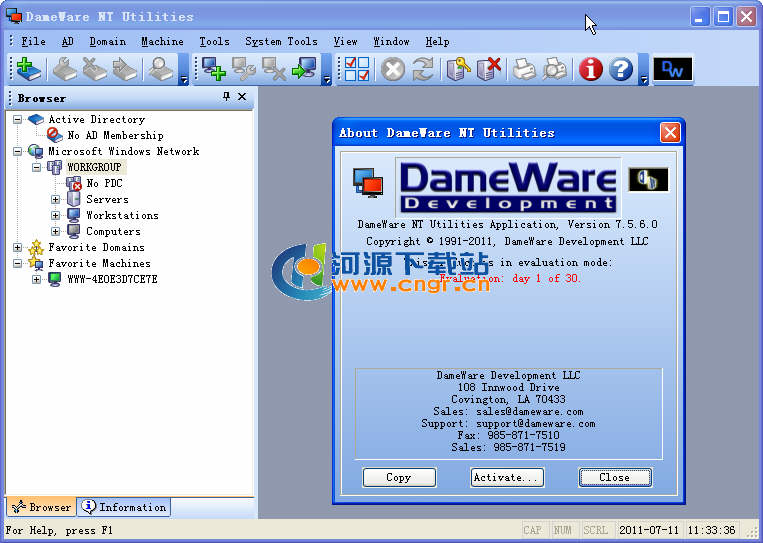 DameWare NT Utilities 7.5.6.1 ԰ 