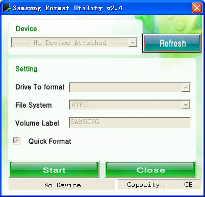 ƶӲ̸ʽ(Samsung Format Utility)