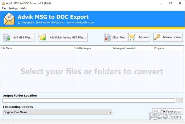 Advik MSG to DOC Export(MSGתDOC)