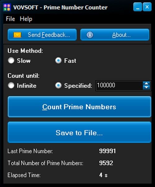 Prime Number Counter()