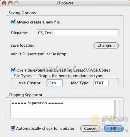 ClipSaver for MAC