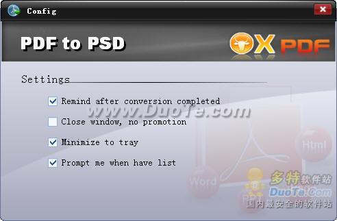 OX PDF to PSD Converter