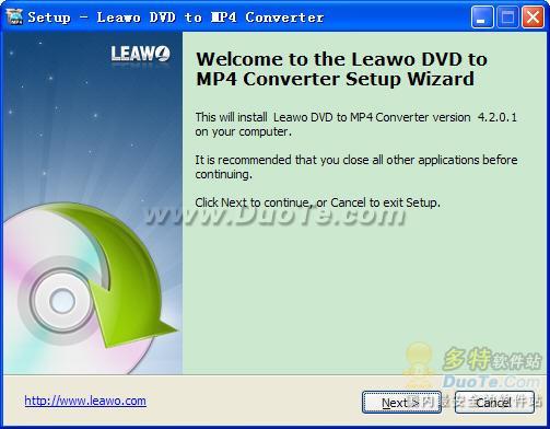 Leawo Free DVD to MP4 Converter