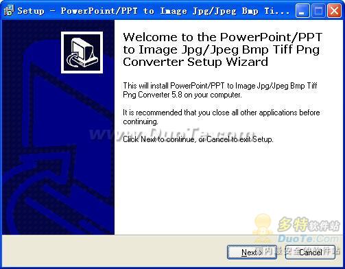 PowerPoint/PPT to Image Jpg/Jpeg Bmp Tiff Png Converter