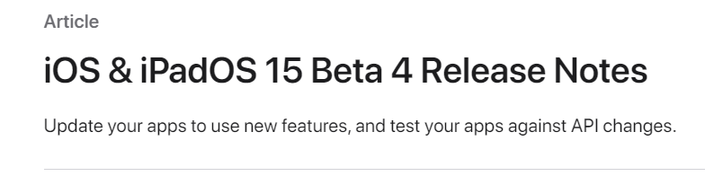 ios15beta4ʲôios15beta4ֵøios15beta4½