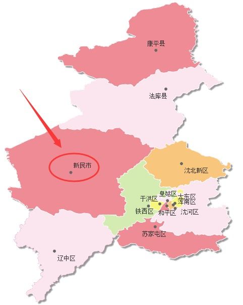 2019沈阳行政区划图图片