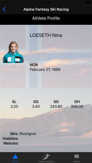 Alpine Fantasy Ski Racing