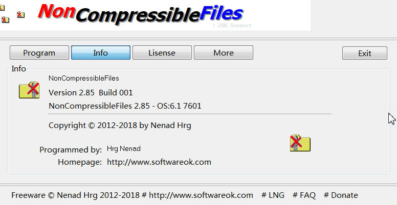 NonCompressibleFiles(ѹļʽ) 