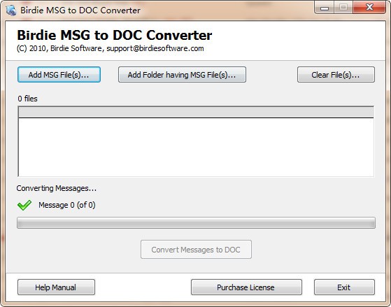 Birdie MSG to DOC Converter(MSGתDOCת)