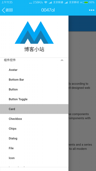 Material Design for Web