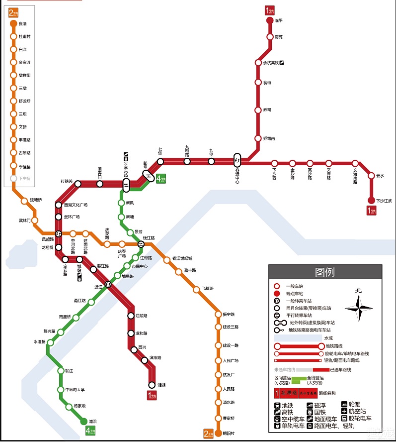 2021杭州地鐵路線圖