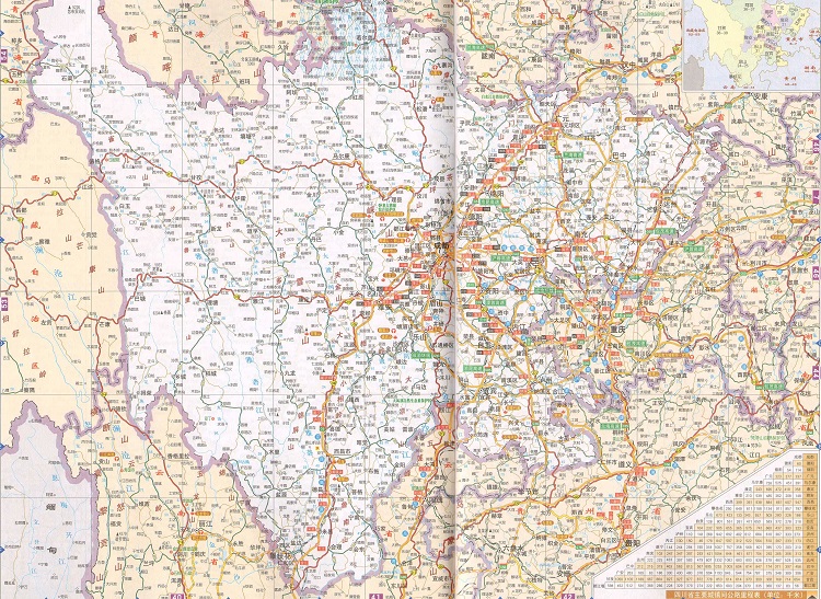 四川省交通地圖高清版