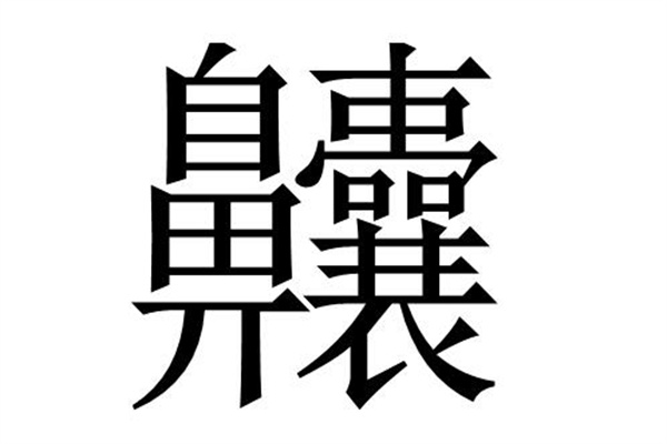 世界上最難寫的字:一共172畫(電腦都無法識別)