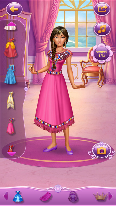 Dress Up Princess Pocahontas