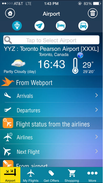 Toronto Airport + Flight Tracker
