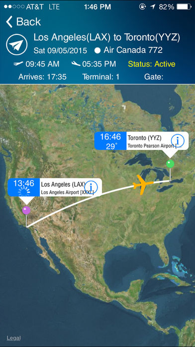 Toronto Airport + Flight Tracker