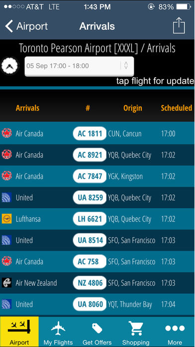 Toronto Airport + Flight Tracker