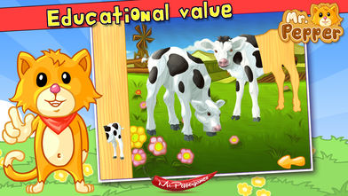 Ӥƴͼ (Baby Animals Kid Puzzle and Coloring Book) - Mr. Peppers ΪӺ׶ƴͼ (Mr. Peppers animal puzzles for kids and toddlers)