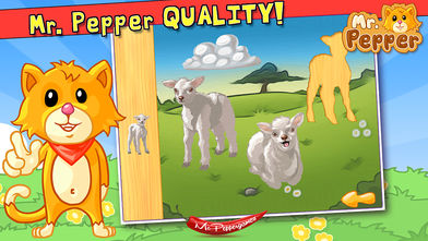 Ӥƴͼ (Baby Animals Kid Puzzle and Coloring Book) - Mr. Peppers ΪӺ׶ƴͼ (Mr. Peppers animal puzzles for kids and toddlers)