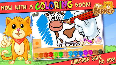 Ӥƴͼ (Baby Animals Kid Puzzle and Coloring Book) - Mr. Peppers ΪӺ׶ƴͼ (Mr. Peppers animal puzzles for kids and toddlers)