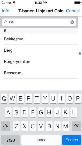 T-banen Linjekart Osloͼ1