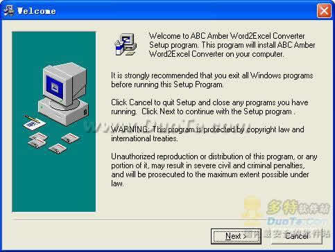ABC Amber Word2Excel Converter