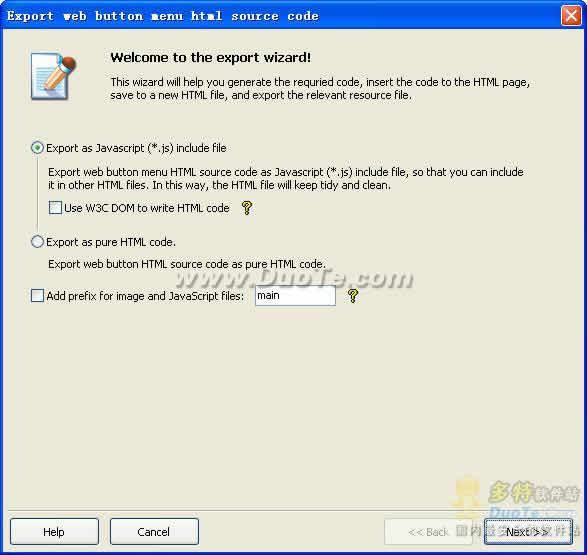 Web Button Menu Maker
