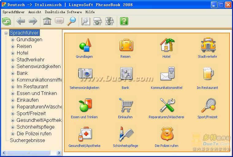 LingvoSoft Learning PhraseBook 2008 German - Italian