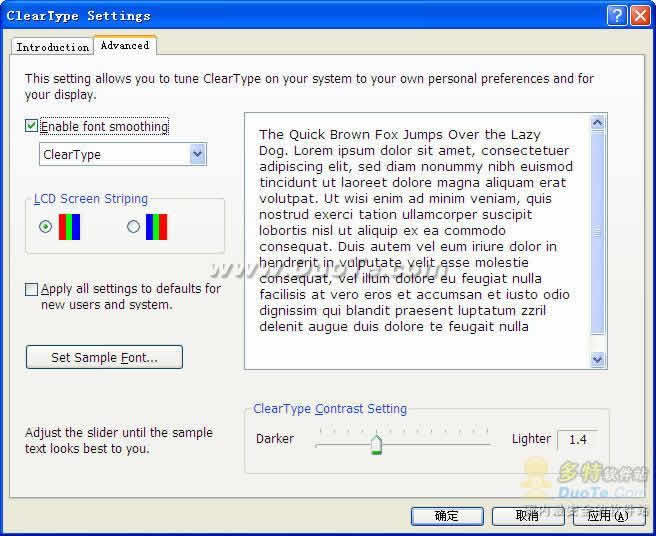 ClearType Tuning
