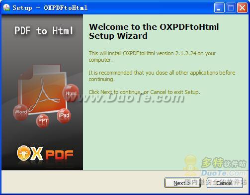 OX PDF to HTML Converter