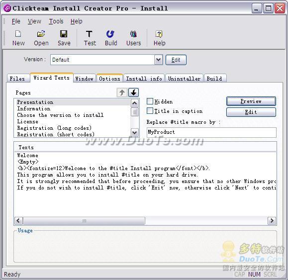 Clickteam Install Creator Pro