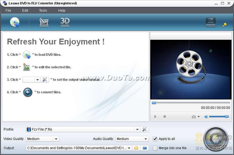 Leawo DVD to FLV Converter