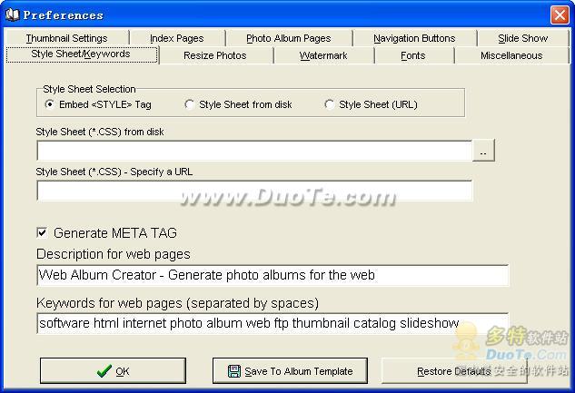 Web Album Creator