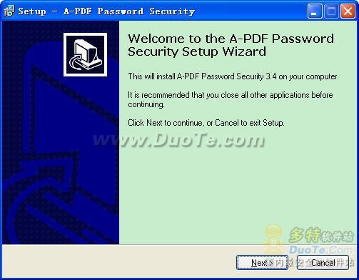 A-PDF Password Security