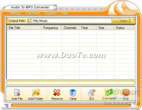Audio To MP3 Converter