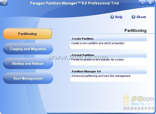 Paragon Partition Manager Professional Edition