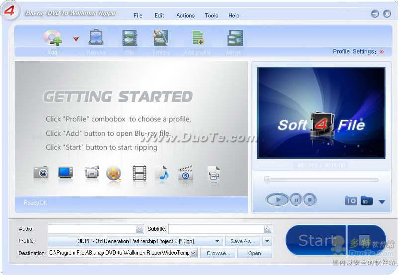 Blu-ray DVD to Walkman Ripper