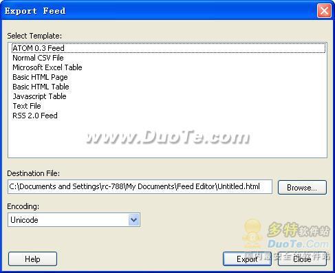Feed Editor