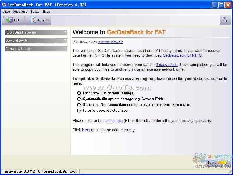 GetDataBack for FAT