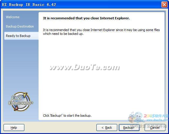 EZ Backup IE
