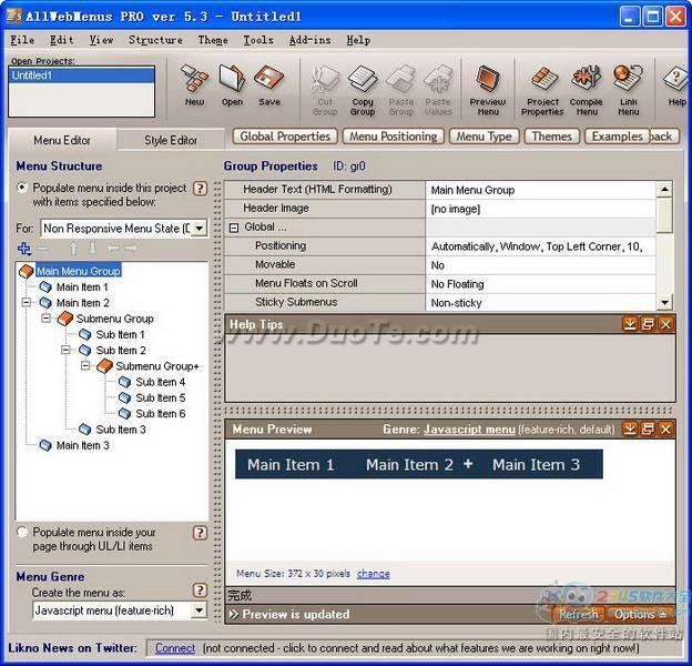 AllWebMenus Pro