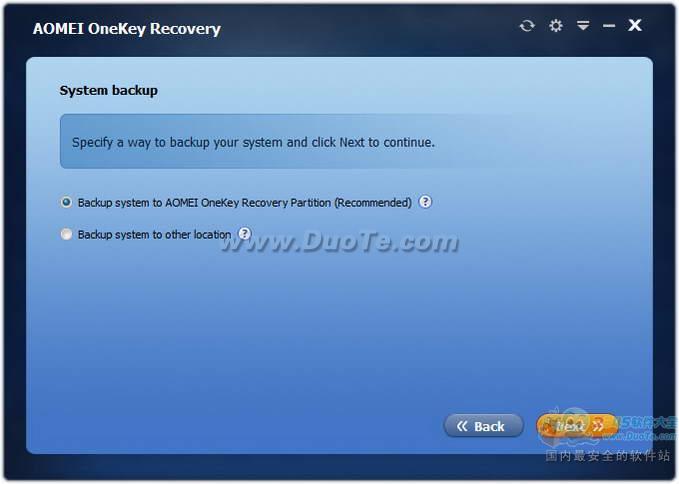 AOMEI OneKey Recovery÷һָ