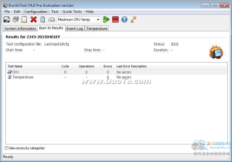 PassMark BurnInTest Pro
