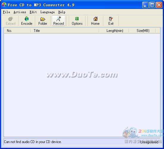 Free CD to MP3 Converter