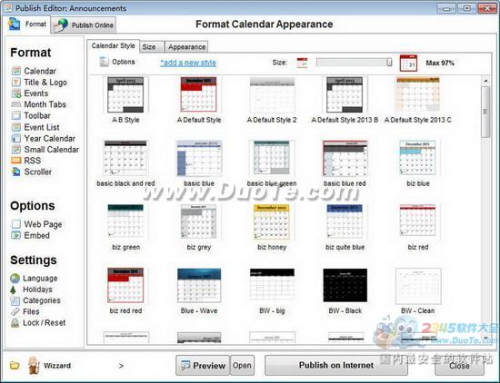 Web Calendar Pad()