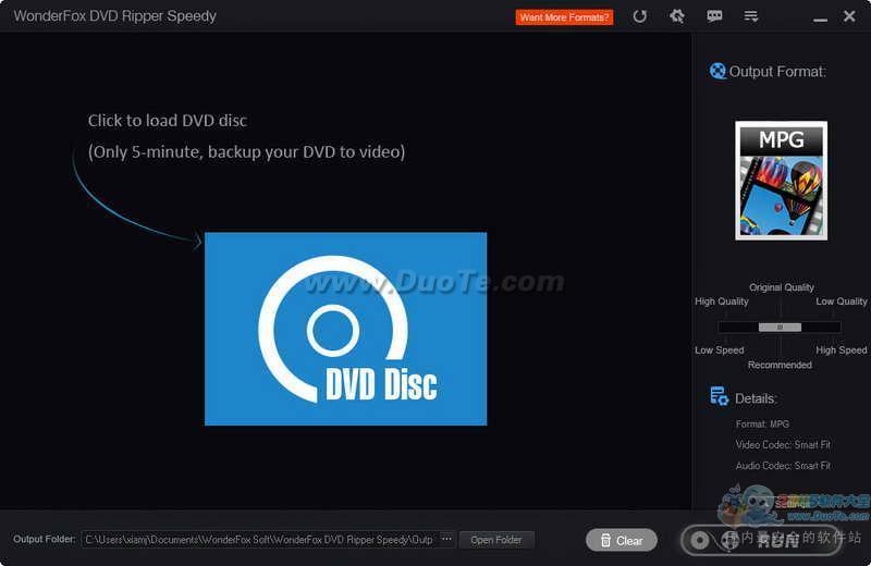 WonderFox Free DVD Ripper Speedy(DVDץȡת