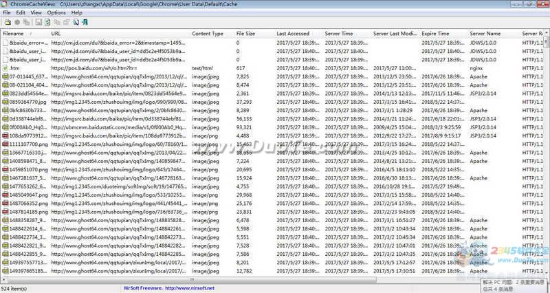 ChromeCacheView