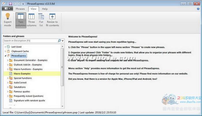 PhraseExpress()