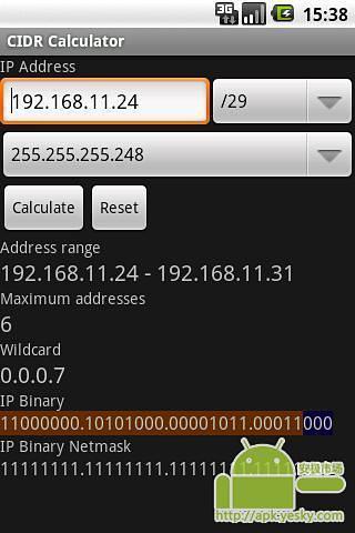 CIDR Calculator